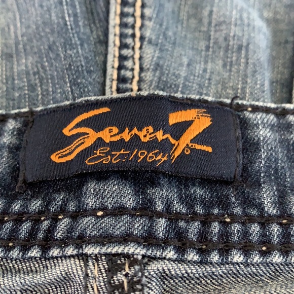 Seven7 Denim Shorts sz 12 - Picture 5 of 8